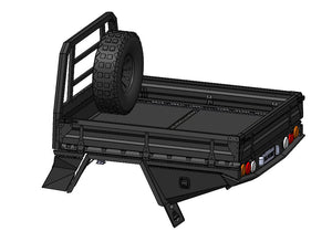 Tray for Toyota Landcruiser 79 Series Dual Cab with +300mm extended chassis