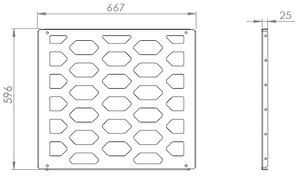 Canopy Internal Divider Panel - Rectangle