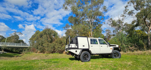 1000mm Tray Mounted Canopy to suit Trig Point Tray for Toyota Landcruiser 79 Series