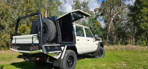 1000mm Tray Mounted Canopy to suit Trig Point Tray for Toyota Landcruiser 79 Series