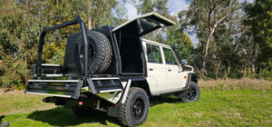 1000mm Tray Mounted Canopy to suit Trig Point Tray for Toyota Landcruiser 79 Series